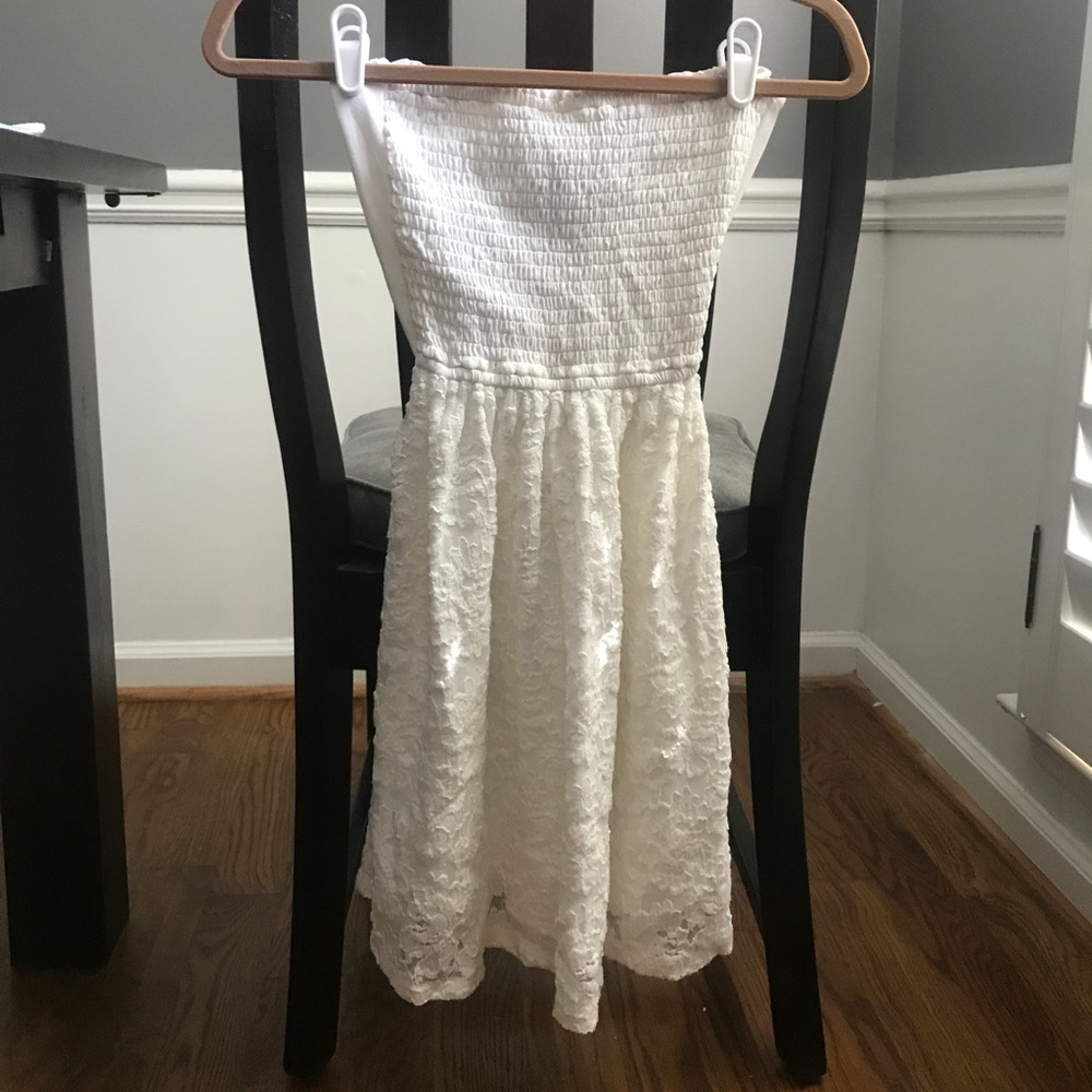 Abercrombie Kids White Lace Dress
